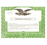 Next Day. Non Profit Membership Stock Certificates online or call 800-523-2344