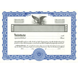 Next Day. Blank Corporate Stock Certificates. Order online or Call The Corporate Connection 800-523-2344
