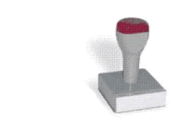 1 5/8" Delaware land surveyor rubber stamp embosser customized with name and number.  Order Online or Call the Corporate Connection 800-523-2344