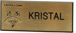 25% off 1 x 3 Custom Namebadge customized with Name, Title or Company Logo. Many Sizes and Styles. Order online or Call The Corporate Connection 1-800-523-2344
