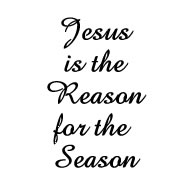2" Jesus is the Reason of the Season premade Desk Seal.  Good to use with Christmas cards.   Order online or Call The Corporate Connection 800-523-2344