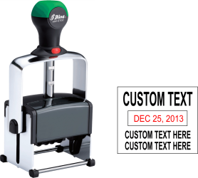 30% off Self Ink Date Stamps, Daters, Custom Date Stamps and Custom Rubber Stamps customized just for you. Many Sizes and Ink colors. Order Online or Call 800-523-2344