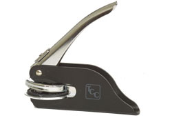 1 5/8" Alabama notary handheld seal embosser customized with name. Comes with a vinyl pouch. Order Online or Call the Corporate Connection 800-523-2344