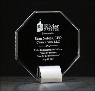 1-2 days. Acrylic and Crystal Awards customized with name, custom text or logo. Free Engraving. 800-523-2344