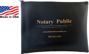 10 x 13 Zippered Deluxe Notary Supply Bag will fit Notary Records Journal and all of your Notary Supplies. Order online or Call The Corporate Connection 1-800-523-2344