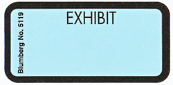 EXHIBIT LABELS, Exhibit Stickers