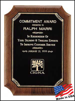 1-2 Days. Engraved Awards and Recognition Awards personalized with name and Text. Order online or call 800-523-2344