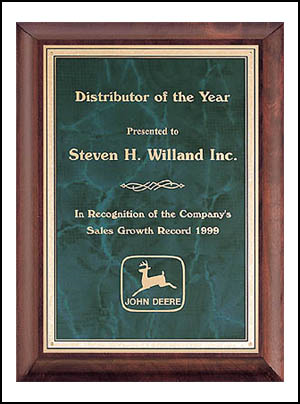 25% off Award Plaques, Recognition Awards, Glass Awards, Gavels and Desk Clocks engraved with your custom text or logo. Order Online or 800-523-2344