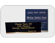 Desk or Counter Signs
