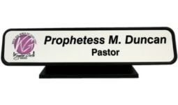 1-2 Days. Desk Name Plates and Custom Signs customized for you. Many Sizes and Colors. Order online or 800-523-2344