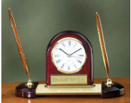 30% off Personalized Gift Desk Clocks and Desk Pen Sets customized with Name or Text. Order Online or Call 800-523-2344