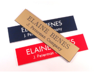 40% off 2 x 8 Name Plate customized with Name & title. Choose Color and Font Style. Order online or Call The Corporate Connection 1-800-523-2344