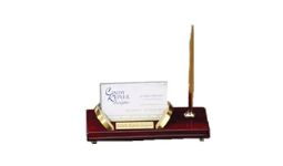 Fast Shipping. Engraved Business Card Holders and Pens Sets.