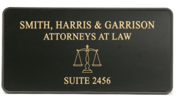 6 x 12 Modular Wall Nameplate with Holder customized with your text or uploaded artwork. Order Online or Call 800-523-2344