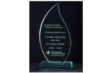 30% off Acrylic and Glass Awards. Customized with Name, Custom Text or Upload your own artwork or logo. uantity Discounts. 800-523-2344
