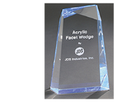 8" Acrylic award with blue undertones to give an appearance of ice. Comes with custom engraving. Order Online or Call the Corporate connection 800-523-2344