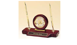Your Source for Engraved Desk Clocks and Engraved Gifts. Engraved with name or company logo. 800-523-2344
Quantity Discounts - Fast Shipping
