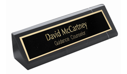 30% off Marble Nameplates and Desk Name Plates. Customized with Name, Text or Logo. Fast Ship. Order online or call 800-523-2344