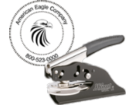 25% off 2" Custom Seal Embossers. Choose your text and upload your own logo. Ships 2 business days. Order online or Call The Corporate Connection 1-800-523-2344