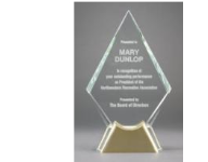 1-2 days. Glass and Acrylic Awards customized with Name, Custom Text or Company Logo. 800-523-2344