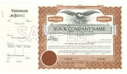 Lowest Prices. Corporate Stock Certificates and Goes 196 Stock Certificates printed with Company Name. Order Online or call 800-523-2344