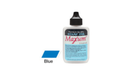1/2 oz Blue Maxum Ink Re-fill for Self-inking Stamps only. 2-3 Re-fills. Order online or Call The Corporate Connection 1-800-523-2344