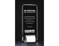 25% off Acrylic and Crystal Awards customized with name, custom text or logo. Order online 800-523-2344