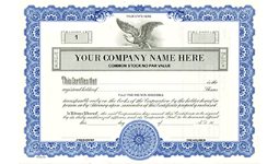 30% off Deluxe KG3 Corporate Stock Certificates printed with name or blank. Order Online or call The Corporate Connection 800-523-2344
