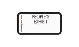 People's Exhibit Labels, Exhibit Stickers
