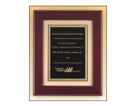 25% OFF rosewood, black brass, piano finish award plaque engraved with name and Custom Text. Order online or call 800-523-2344