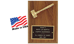 1-2 days. Engraved Gavels and Gavel Plaques customized with name or custom text. Order online or call 800-523-2344