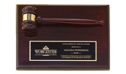 25% off Gavels and Gavel Plaques engraved with name, text or company logo. Order online or call The Corporate Connection 800-523-2344