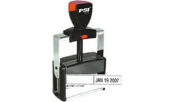 11/32 x 1 1/16 Metal Prefix Self-Inking Date Stamp with Custom wording to the left of the date. Order online or Call The Corporate Connection 1-800-523-2344