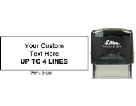30% off 2 3/8 x 7/8 Custom Self-Inking Stamp customized with your text or upload your own artwork or logo. Order online or call 800-523-2344