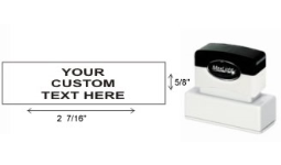 Sale Today. Custom Pre Inked Stamps, Self Ink Custom Stamps, Address Stamps and Date Stamps customized for you. Many Font Styles and Ink Colors. Order online or Call 800-523-2344